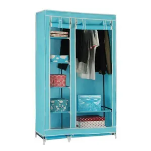 Wholesale Home Furniture modern portable canvas storage wardrobe closets for bedroom