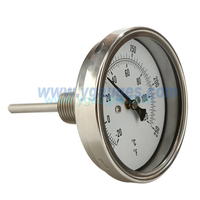 Semua termometer Bimetal baja tahan karat untuk instrumen suhu Oven