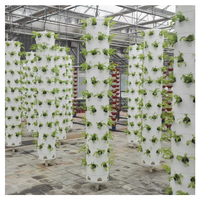 Système de tour de culture hydroponique verticale personnalisable pour la maison, le jardin et la ferme Pots de fleurs et jardinières durables