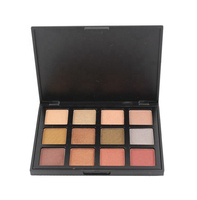 Palette de fards à paupières longue tenue 12 couleurs, prix usine, marque privée, maquillage cosmétique