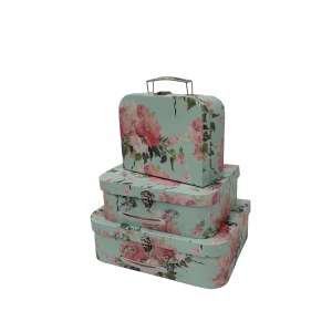 La fabbrica vende valigia in stile giardino set da 3 pezzi valigia scatola regalo a mano confezione regalo con portatile - Product Image 3