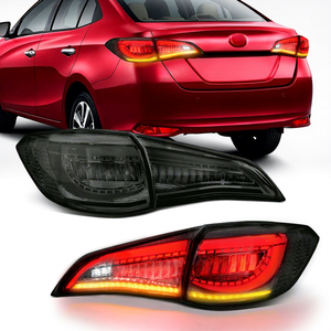 Feux arrière LED pour Toyota <span class=keywords><strong>Vios</strong></span> 2018 <span class=keywords><strong>2019</strong></span> 2020 2021 2022 2023, ensemble de feux arrière, noir fumé/blanc clair - Product Image 1