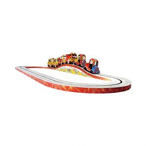 Train d'attraction électrique en fibre de verre durable Convoy pour centres commerciaux et parcs d'attractions, produit de type voitures tamponneuses - Product Image 4