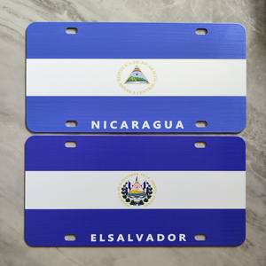 Plaque d'immatriculation personnalisée en métal, norme européenne, signalétique en métal, plaque signalétique en aluminium imprimée en couleur, plaque d'immatriculation en métal - Product Image 6