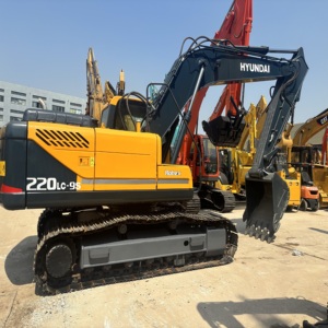 Excavadora de segunda mano Hyundai 220LC-9S de 22 toneladas de Corea del Sur Excavadora de orugas usada barata Hyundai 220LC-9S con perfecto estado - Product Image 1