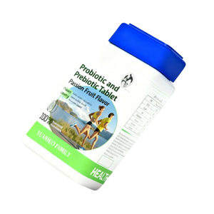 Tabletas de Probióticos <span class=keywords><strong>y</strong></span> Prebióticos para Deportistas Adultos, Sabor Maracuyá, 0.8g, 60 Unidades, Fibra Dietética - Product Image 1