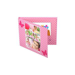 カスタマイズされた高級ビデオ名刺 & パンフレット7インチ液晶画面手作り紙工芸音楽スタイル - Product Image 2