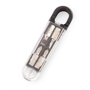 Juego de Destornilladores 4 en 1, Mini Kit de Herramientas Portátil en Forma de Cápsula con Puntas de Precisión Planas y Phillips para Reparación de Relojes - Product Image 3