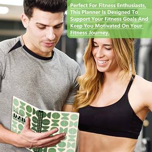 Diario de Entrenamiento A5 con Doble Espiral, Planificador de Fitness con Diario de Entrenamiento Personalizado para Medición Corporal y Seguimiento del Progreso - Product Image 2