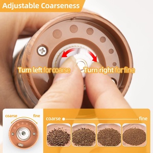 Juego de Salero y Pimentero con Alimentación USB, Cuerpo de Plástico de Grado Alimenticio, Grosor Ajustable, Empaque Personalizado, Fácil de Limpiar, PM-005, Todas las Piezas en Contacto con Alimentos - Product Image 4