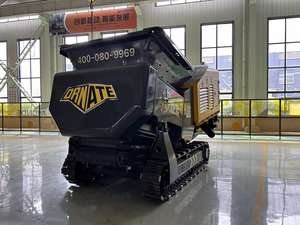 Broyeur de racines de bois alimenté par moteur DP70, déchiqueteuse de souches d'arbres, machine mobile pour déchets de bois - Product Image 3