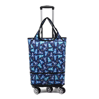 Sac de chariots à main utilitaires isolés de magasin de supermarché personnalisé sac de chariot de courses de camping pliable et portable