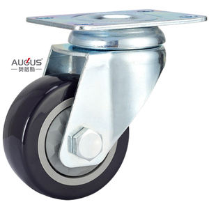 2025HOT Usine En Gros Medium Duty 75mm <span class=keywords><strong>3</strong></span> "<span class=keywords><strong>Pvc</strong></span> Roulette Filetée Roulette - Product Image 3