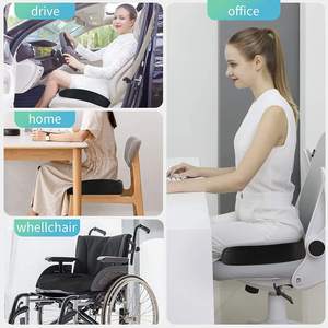 Z Wholesale Ergonomic Seat Cushion W Shaped Support Pillow Hollow Ventilation Cushion Factory Supply for Car <b>Office</b> - Product Image 3