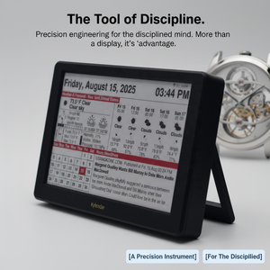 Calendario da Parete Intelevia Smart Home con Sincronizzazione Wi-Fi, Display E-Paper per la Protezione degli Occhi, Promemoria Automatico per le Feste, <span class=keywords><strong>Meteo</strong></span> <span class=keywords><strong>in</strong></span> Tempo Reale, Design Esclusivo - Product Image 2