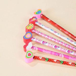 Crayons en bois personnalisés adorables de haute qualité, vente en gros directe d'usine, sur le thème de la Saint-Valentin - Product Image 3