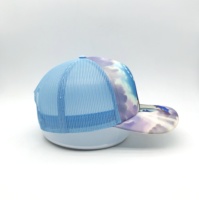 Sombrero de camionero de ala curva de 5 paneles de alta calidad personalizado al por mayor gorra de malla de espuma con logotipo impreso gorra de red para exteriores para adultos de verano