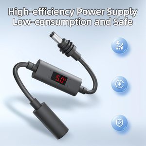 DaierTek Starlink Mini Extension <b>Cable</b> 20cm DC Male to Female IP65 <b>Waterproof</b> Voltage Display Power Cord - Product Image 5