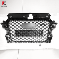 Grille en nid d'abeille style RS3, plastique noir brillant, Audi A3 2013-2015, kit de carrosserie sport pour mise à niveau de voiture