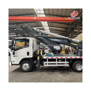 טלסקופי בום עבודה בגובה גבוה משאית <span class=keywords><strong>isuzu</strong></span> שלדה פלטפורמה אווירית מעלית רכב אנטי-טיפ - Product Image 3