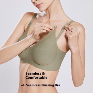 <span class=keywords><strong>Soutien</strong></span>-<span class=keywords><strong>gorge</strong></span> d'allaitement une pièce à boucle avant pour femmes enceintes Anti-affaissement Triangle Coupe Forme Mince Allaitement-Grand - Product Image 5