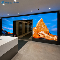 Panel LED PINGZHOU Ultrafino P1.2P1.5P1.8P2.5 de Alta Definición y Paso Pequeño, Pantalla LED Fija para Interiores, Ideal para Salas de Reuniones