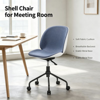 Chaise de bureau au design moderne, confortable et durable, avec coussin en tissu et siège rotatif à 360 degrés, conçue de manière ergonomique