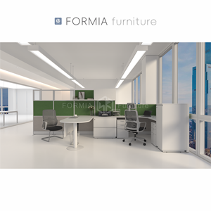 Conjunto Modular de Oficina Moderna, Muebles de Cubículo, Estaciones de Trabajo, Escritorio para 2 Personas con Separador - Product Image 5