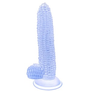 Gros Couple Sex Toys Fruits Maïs Forme Cristal Clair <span class=keywords><strong>Gode</strong></span> Long Et Énorme Dick Gelée <span class=keywords><strong>Gode</strong></span> Réaliste Pour Les Femmes - Product Image 4