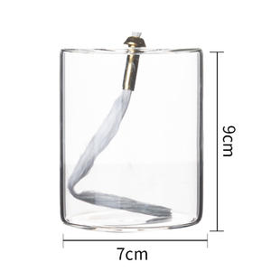 Lampe à huile en verre cylindrique, design Art Déco, aromathérapie, mariage, Noël, décoration de bureau, ornement pour la maison - Product Image 5