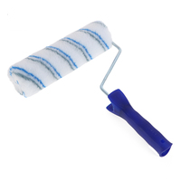Rouleau de peinture en plastique pour l'intérieur de l'industrie et de la maison, outils de poignée, vente en gros, rouleaux et pinceaux