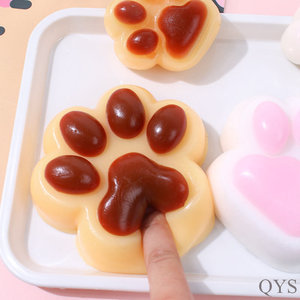 QYS Jumbo Cat Paw <b>Squishy</b> Giant Cute Stress Relief Toy TPR Squeeze Gift for Girls and Kids - Product Image 4