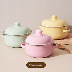 Senny, talleres y fábricas, venta de productos al por mayor, ollas de Horno Holandés esmaltadas, <span class=keywords><strong>olla</strong></span> de esmalte de porcelana blanca - Product Image 3