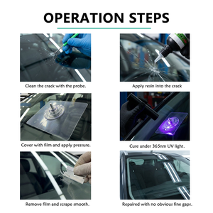 Kit de réparation de fissures de <span class=keywords><strong>pare</strong></span>-<span class=keywords><strong>brise</strong></span> de voiture transparent Top-Bond, colle UV transparente, résine de réparation de <span class=keywords><strong>pare</strong></span>-<span class=keywords><strong>brise</strong></span>, sans trace après réparation - Product Image 5