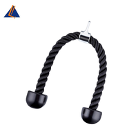 Accessoire de machine à câble pour triceps, corde de traction robuste pour entraînement des biceps et des triceps, système de poulie de fitness