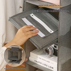 Organiseurs de placard suspendus et sacs de rangement <span class=keywords><strong>pour</strong></span> vêtements, étagères pliables <span class=keywords><strong>pour</strong></span> armoire de camping-car, organisateur suspendu <span class=keywords><strong>pour</strong></span> chaussures et <span class=keywords><strong>jouets</strong></span> - Product Image 5