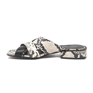 Sandalias de tacón bajo con correa cruzada y logotipo personalizado, antideslizantes, con plataforma, de diseñador, para mujer - Product Image 1