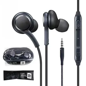 삼성 갤럭시 S10 이어폰 EO-IG955 3.5mm 잭 헤드폰 유선 스테레오 헤드셋 인 이어 이어폰 AKG S9 S8 + 이어폰 헤드셋