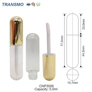 Envase de Brillo Labial Personalizado de 5 ml con Forma de Biberón, Tubo Vacío para Brillo Labial Líquido con Tapa de Rosca, Diseño Personalizado Bonito - Product Image 2