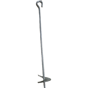 Steel Ground Screw Pole Earth Anchor / Powder Coated Paint Ground Anchor for <strong>Fixed</strong> Vineyard <strong>Post</strong> - Product Image 1