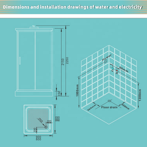 Cabine de <span class=keywords><strong>douche</strong></span> bon marché, cabine de <span class=keywords><strong>douche</strong></span> complète avec plateau en ABS et acrylique - Product Image 6