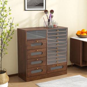 Mueble de Madera Maciza para Salón de Uñas con Cajones Transparentes para Almacenamiento y Exhibición de Esmaltes - Product Image 3