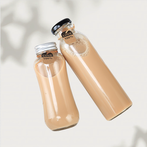 Botella de Bebida de Vidrio Personalizada de 500 ml, Logotipo Impreso en Color Personalizado, Botella de Agua, Leche o Jugo con Forma Elegante - Product Image 4