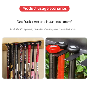 Supporto Commerciale Salvaspazio a Parete in Acciaio Spesso <span class=keywords><strong>Multi</strong></span>-Slot per Fasce di Resistenza e Attacchi Cavi da Palestra - Product Image 3