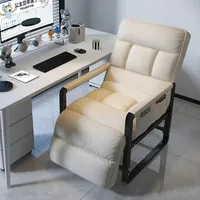 Chaise pliante inclinable de bureau, chaise de canapé double usage pour la pause déjeuner, avec dossier, en métal, moderne, pour s'asseoir et s'allonger