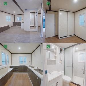 Casa Contenedor Expandible de 20 pies con Paredes de Vidrio y Paneles Metálicos Tallados, Aislamiento, Casa Modular Prefabricada para Oficina - Product Image 2