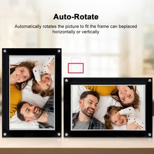 Cadre photo numérique LCD IPS 10,1 pouces avec écran tactile en acrylique, lecture vidéo MP4, horloge, cadeau, décoration d'intérieur - Product Image 4