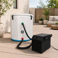 Refroidisseur portable pour bain froid avec roues, facile à déplacer pour la maison, la salle de sport, l'extérieur, la baignoire de bain de glace, le refroidissement de l'eau