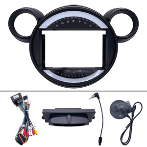 Marco de Radio para Coche Android Meihua, Marco de DVD para Coche, Panel de Salpicadero para BMW <span class=keywords><strong>Mini</strong></span> <span class=keywords><strong>Cooper</strong></span> 2011-2014, Fascia Elástica, Arnés de Cables - Product Image 5