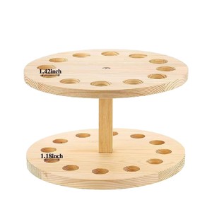 Plusinno Fishing Rod <b>Rack</b> 12 Capacity Wooden <b>Rotatable</b> <b>Storage</b> Stand for Indoor Outdoor Use - Product Image 5